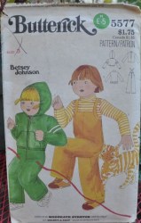 5577 BETSEY JOHNSON KIDS T SHIRT,OVERALLS,JACKET PATTERN 3